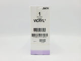 Ethicon J947H 1 COATED VICRYL UNDYED 1X36" CT-1 Box of 36 Ethicon