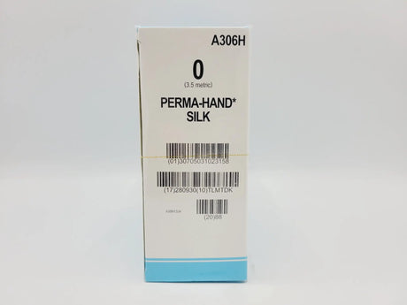 Ethicon A306H 0 PERMA HAND BLACK 6X30" TIE Box of 36 Ethicon