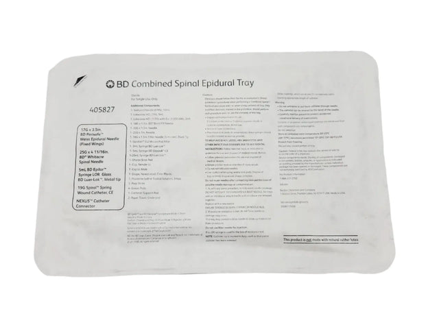 BD 405827 Combined Spinal Epidural Tray 16" BD