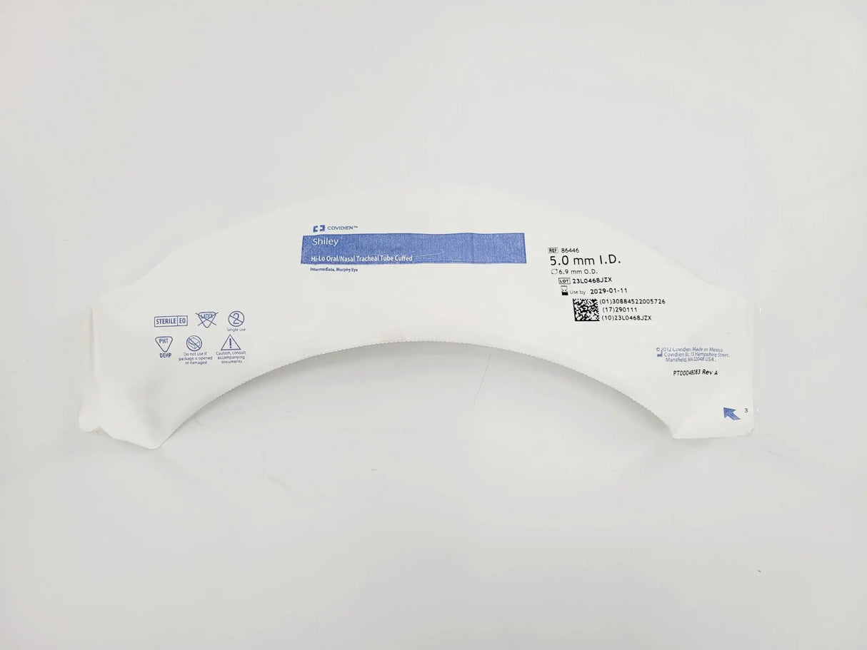 Covidien 86446 Shiley Hi-Lo Oral/Nasal Endo-Tracheal Tube Cuffed, 5mm I.D. Box of 10 Covidien