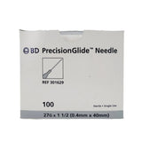 BD 301629 PrecisionGlide Needle 27G x 1-1/2" Box of 100 BD