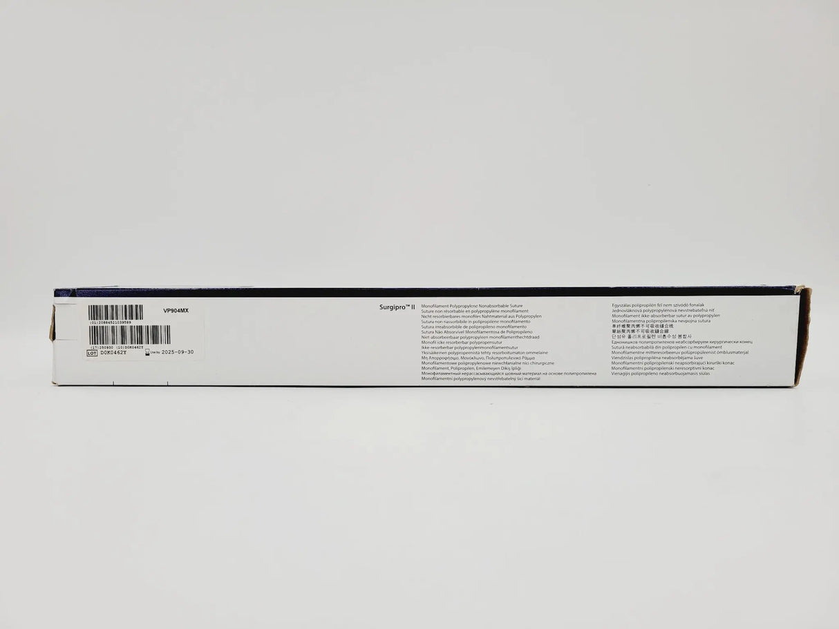 Covidien VP-904-MX Surgipro II 7-0 2X24" MV-135-5 BLUE Box of 12 Covidien