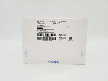 Codman 30-1538 Bipolar Cord Disposable 12' Box of 10 Codman