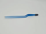 Bayonet Bipolar Forceps 11in Blue Insulated Reusable Electrosurgical Instrument Unbranded