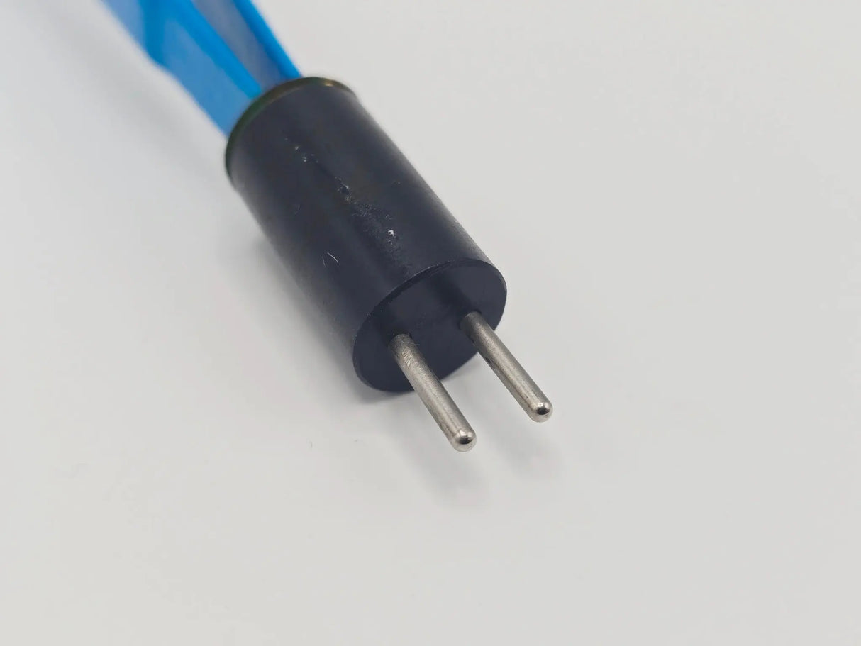 Bayonet Bipolar Forceps 11in Blue Insulated Reusable Electrosurgical Instrument Unbranded