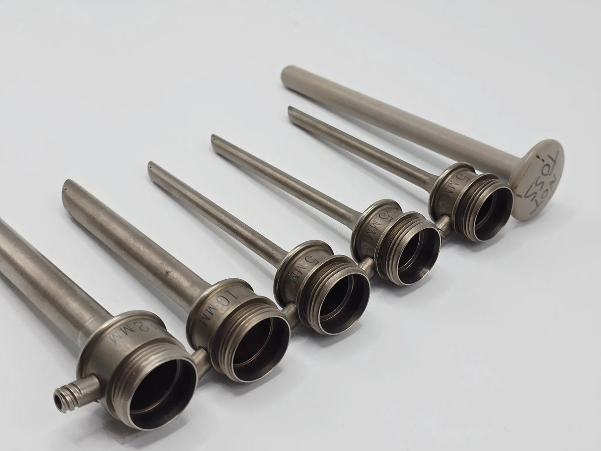 Laparoscopic Trocar Set 5mm/10mm/12mm Cannulas Obturator & Adapter Smooth Shaft Primis Medical