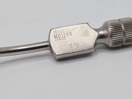Aesculap MD129R Baron Suction Tube 12 Fr German Stainless Surgical Instrument Aesculap