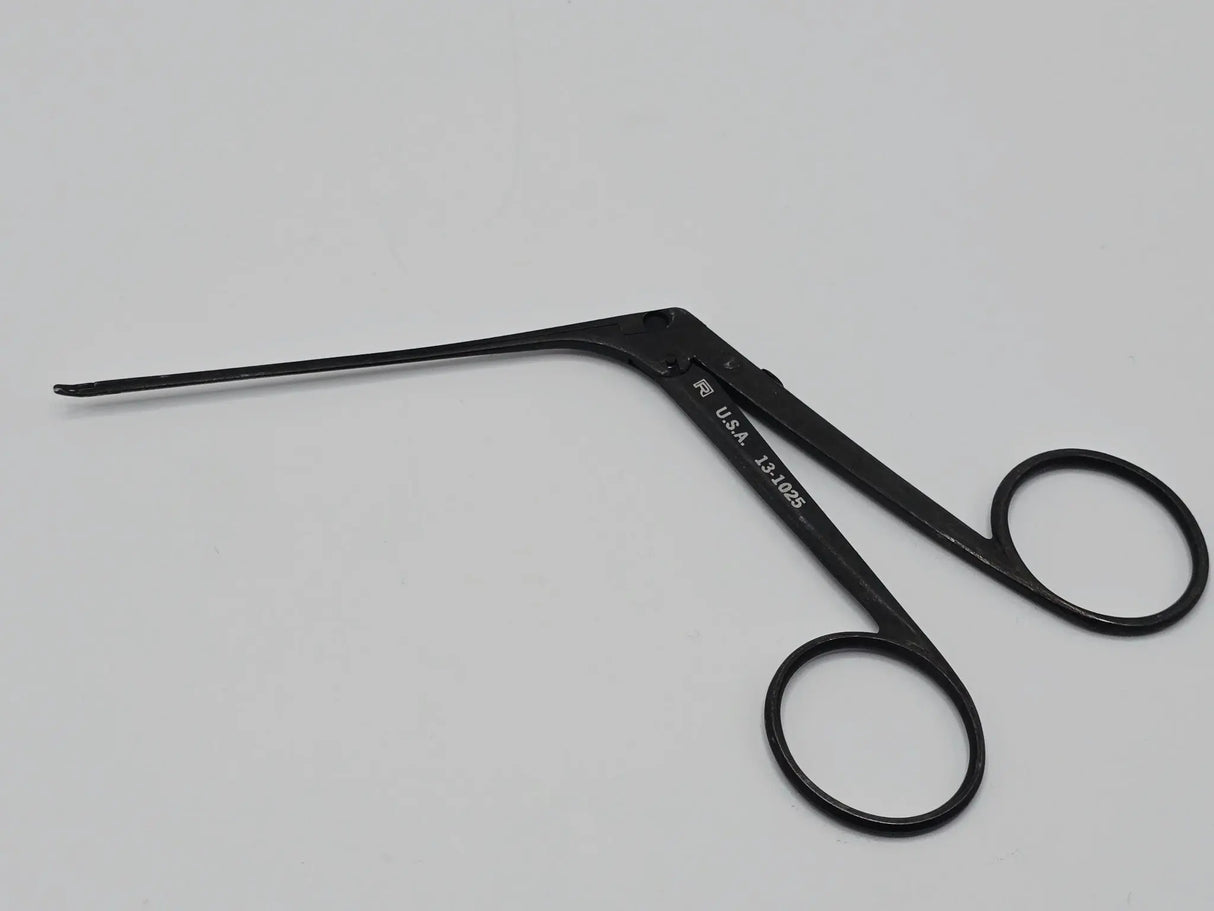 Richards 13-1025 Left Curved Cupped Forceps 4mm Jaw ENT Instrument Primis Medical