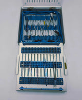 Ophthalmic Surgical Set w/ Case Various Manufacturers Set of 14 Unbranded