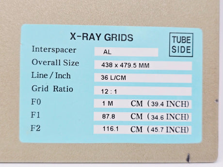 JPI JW90318593 X-Ray Imaging Anti-Scatter Grid 12:1 36 L/cm Multi Focus Primis Medical
