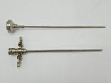 Stryker 0377-829-530 4.6mm Cannula Dual Stopcocks w/ 0377-829-502 Sharp Trocar Stryker