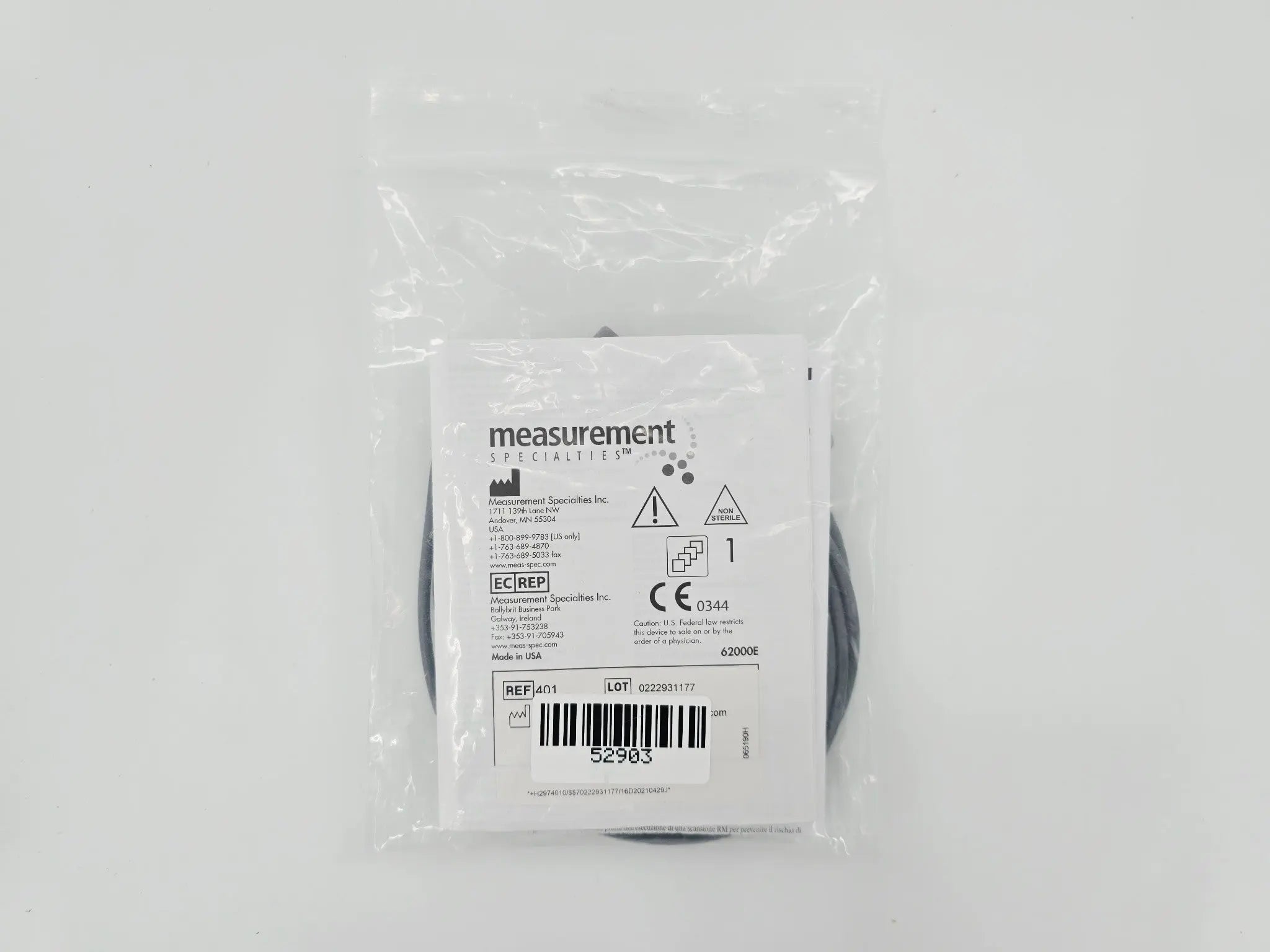 Measurmement Specialties 401 Temperature Probe Espohageal/Rectal