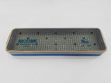 MicroPak 0112 Riley Instrument Sterilization Tray w/ Lid 2-1/2" x 9-3/4" x 1" Primis Medical