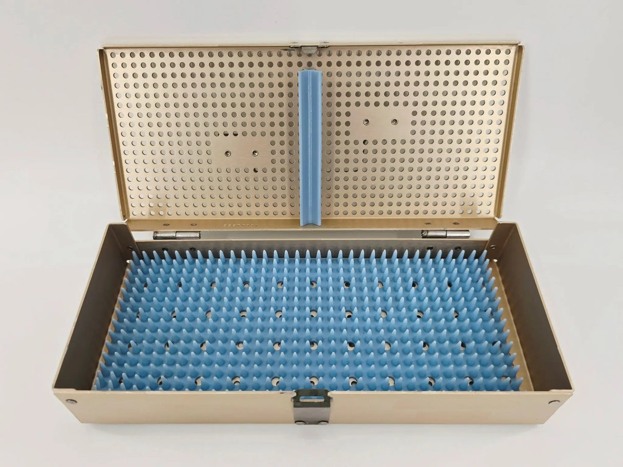 Instrument Sterilization Case w/ Handle 10-5/8" x 4-3/4" x 2" Primis Medical