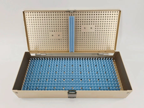 Instrument Sterilization Case w/ Handle 10-5/8" x 4-3/4" x 2" Primis Medical