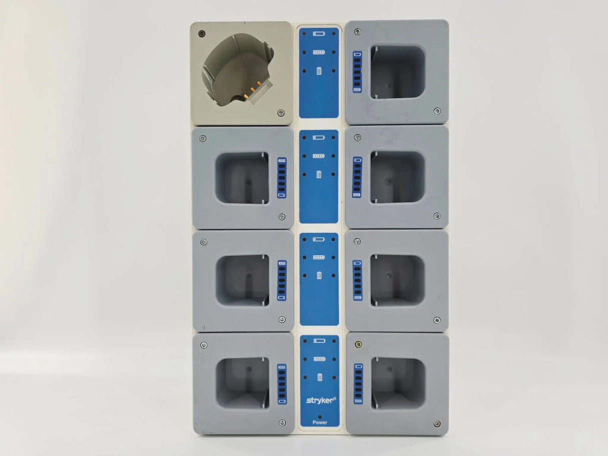 Stryker 400-655 T4/ Flyte Eight Station Steri-Shield Battery Charger 120V Primis Medical