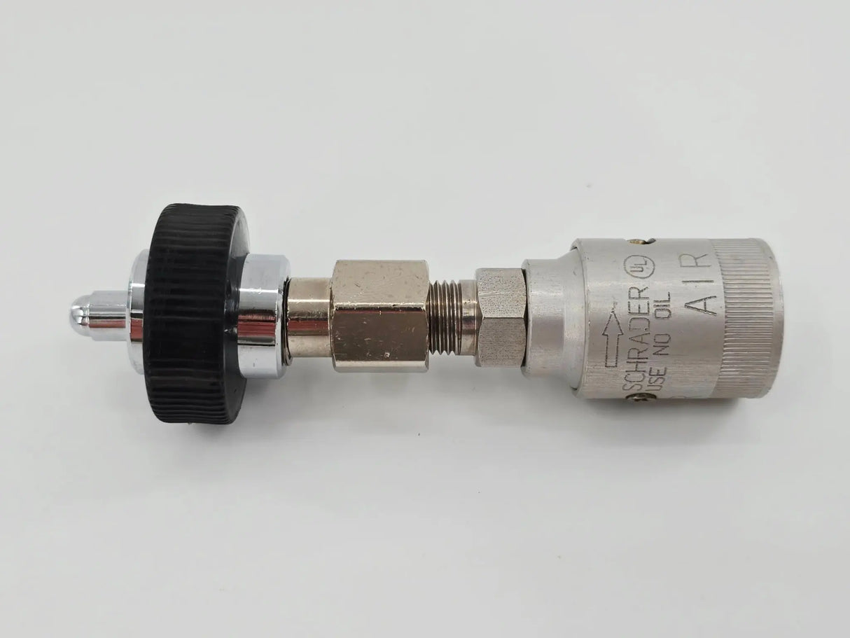 Schrader Air/ Nitrogen Gas Coupler Female Hand Tight 5" Primis Medical