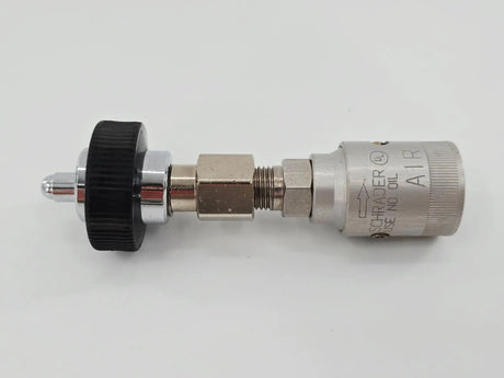 Schrader Air/ Nitrogen Gas Coupler Female Hand Tight 5" Primis Medical