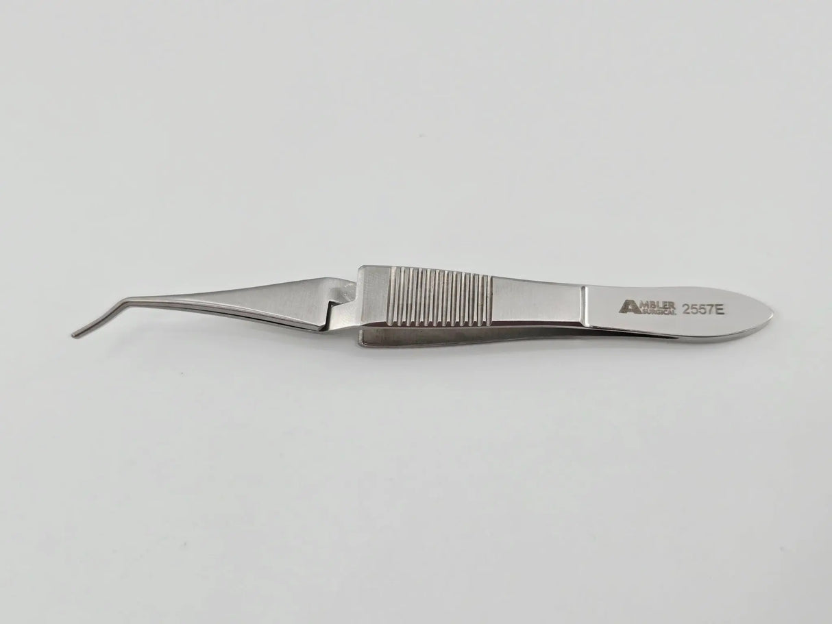 Ambler Surgical 2557E Scleral Plug Forceps Vaulted Shafts 3.5mm Spread 4-1/8" Primis Medical