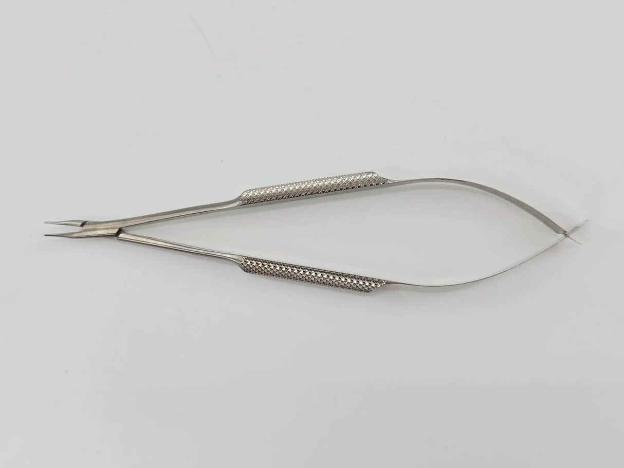 V. Mueller OP7418-002 Barraquer Needle Holder 10mm Extra Delicate Curved 5-1/4" Primis Medical