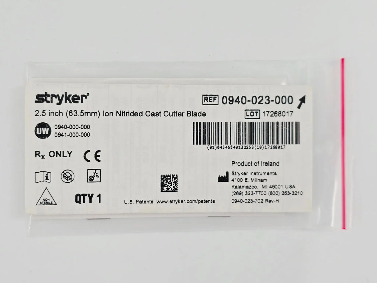 Stryker 0940-000-000 Cast Cutter w/ 0940-050-000 Blade Tool & Replacement Blades Primis Medical