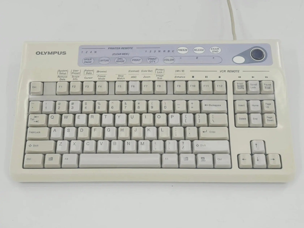 Olympus MAJ-1428 Keyboard for CV-180 Video Processor w/ Cover Primis Medical