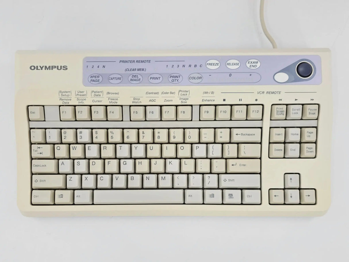 Olympus MAJ-1428 Keyboard for CV-180 Video Processor w/ Cover Primis Medical