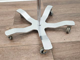 Stainless Steel IV Pole 5-Leg 2" Casters Primis Medical