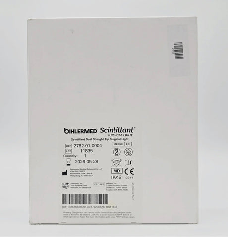 Medtronic 2762-01-0004 Bihlermed Scintillant Dual Straight Tip Surgical Light Primis Medical