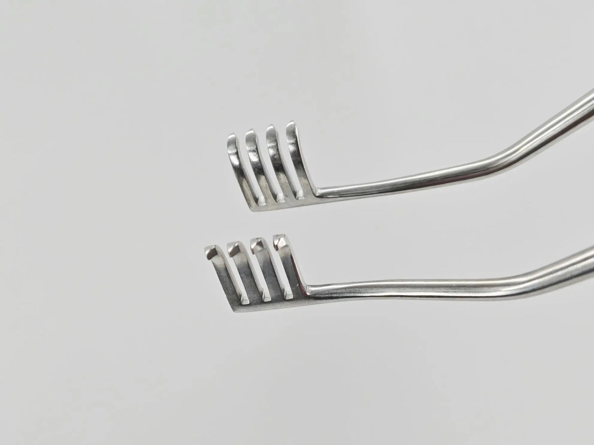 Konig MDS1867820 Anderson-Adson Retractor Self Retaining 4 x 4 Sharp Prongs 8" Primis Medical