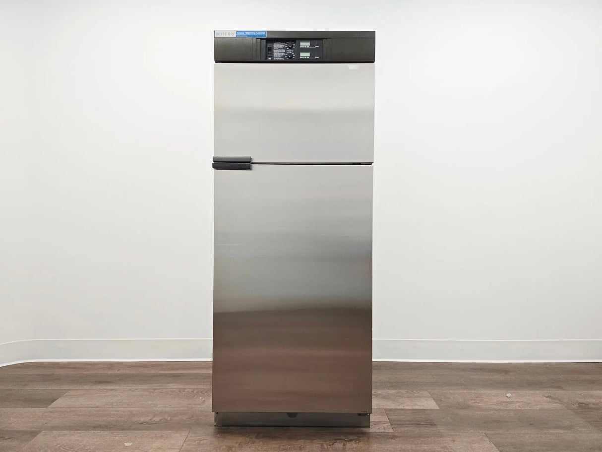 Steris QDJ04 Amsco Warming Cabinet Dual Compartment Warmer Solid Steel Door Primis Medical