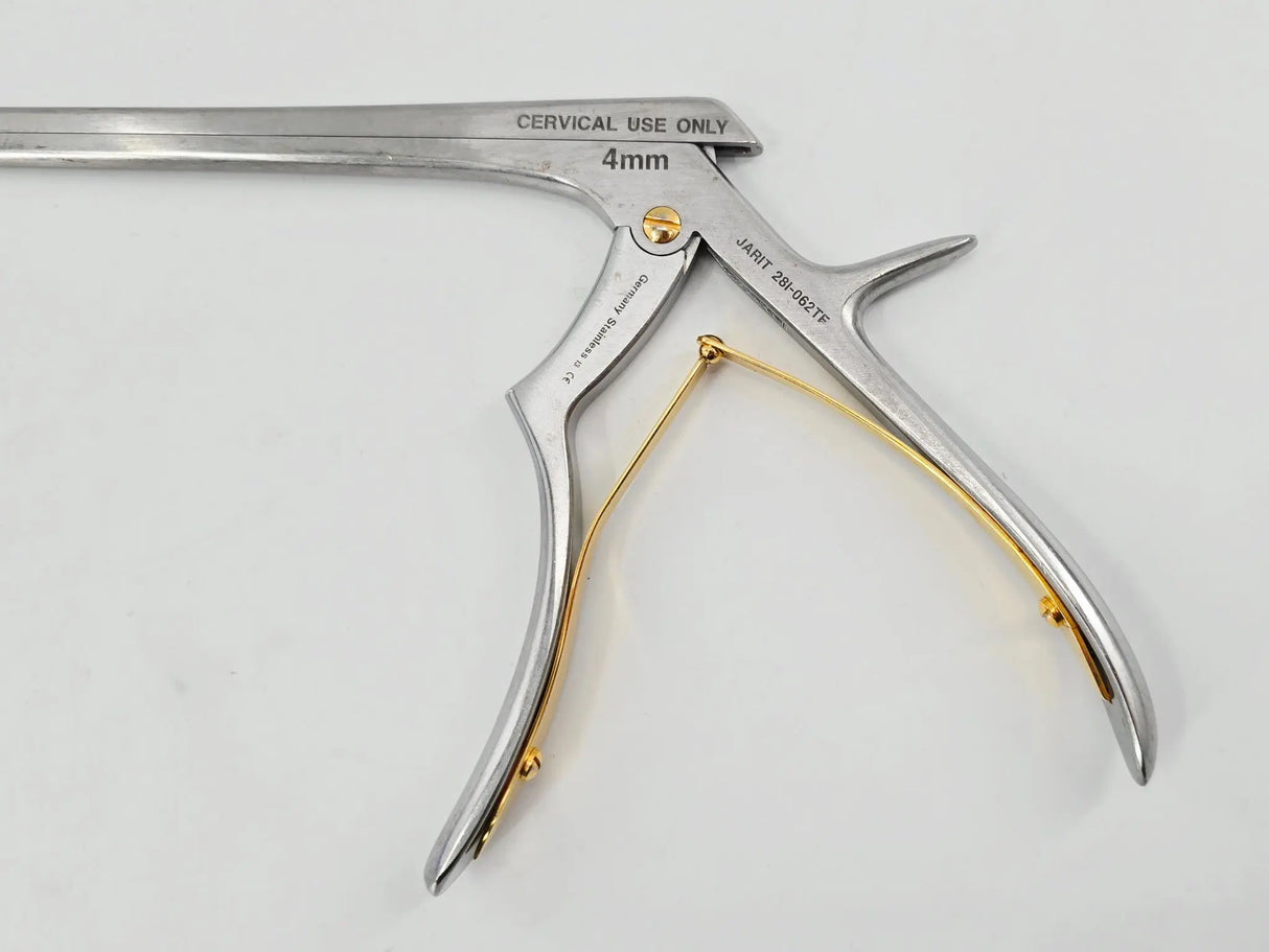 Jarit 281-062TF Kerrison Micro Cervical Rongeur Angled 40° 4mm Bite 10-1/2" Primis Medical