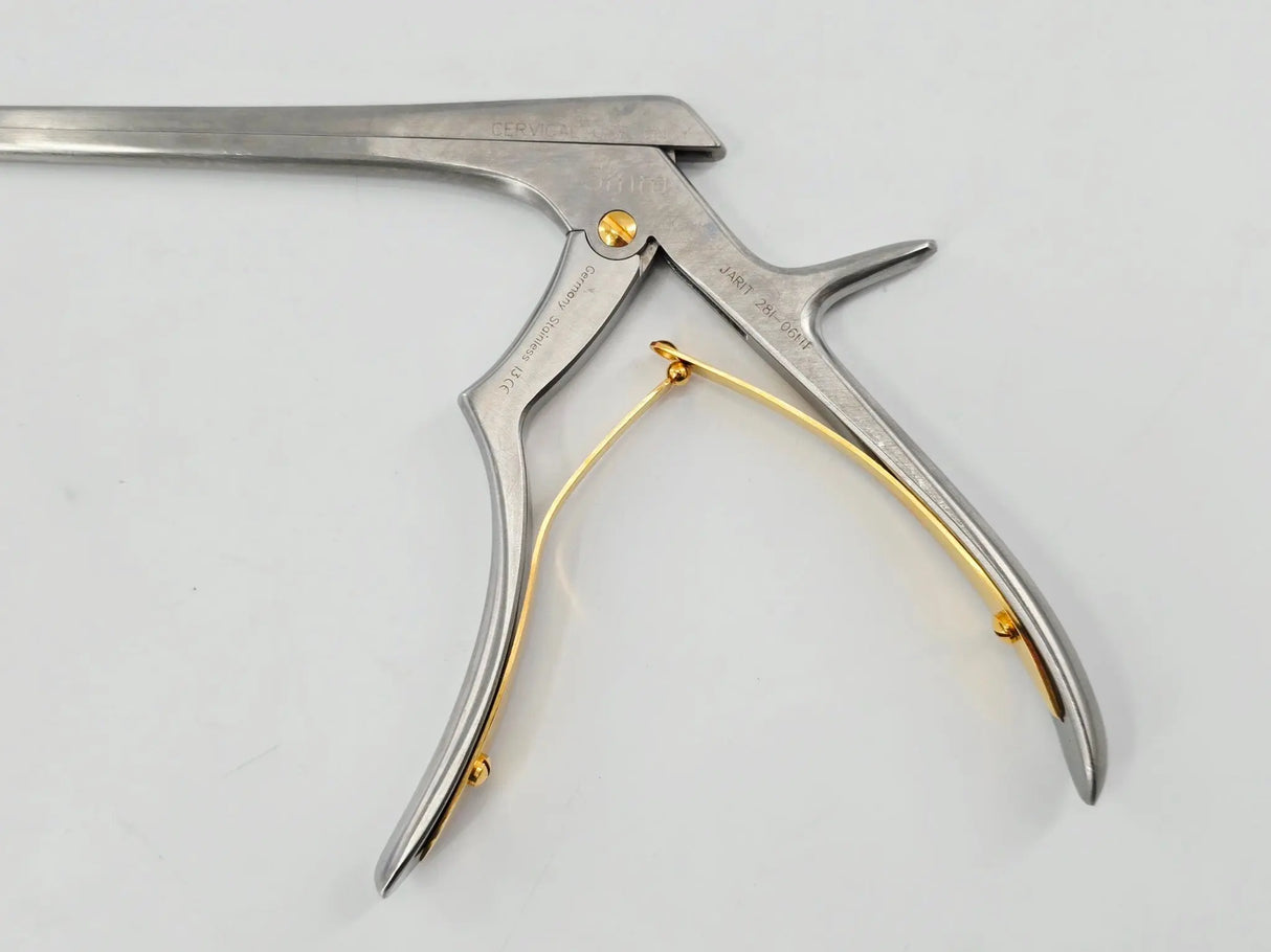 Jarit 281-061TF Kerrison Micro Cervical Rongeur Angled 40° 3mm Bite 10-1/2" Primis Medical