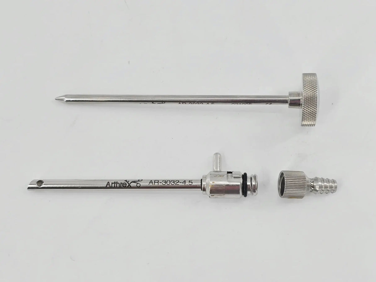 Arthrex AR-3032-4.5 4.5mm Cutter Cannula w/ AR-3033-4.5 Blunt Obturator, Adapter Primis Medical