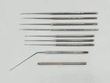 ENT Microsurgery 10-Piece Instrument Set w/ Tray Jarit Aesculap Ambler Surgical Primis Medical