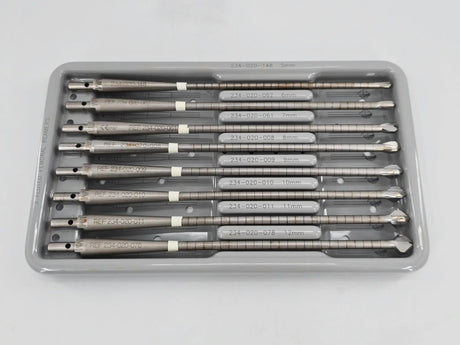 Stryker ACL Tunnel-Preparation 3 Fluted Acorn Reamer Instrument Set & Tray Primis Medical