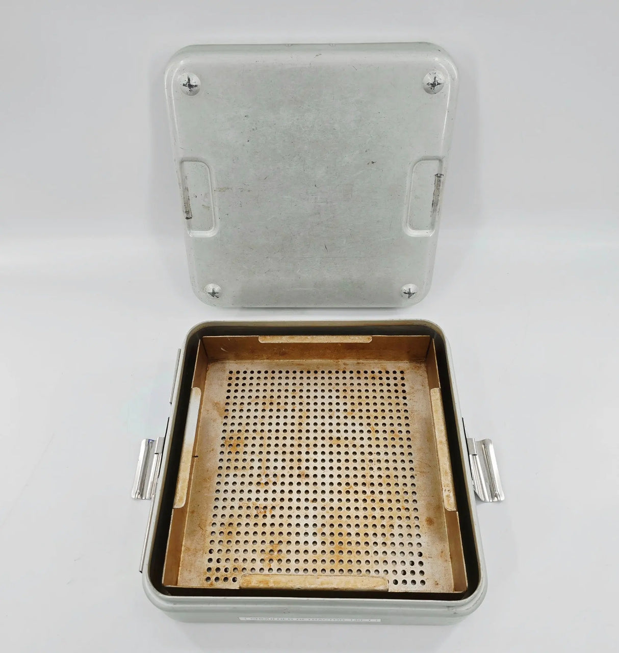 Medline Wagner Steriset Half-Size Instrument Sterilization Container w/ Basket Primis Medical