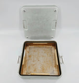 Medline Wagner Steriset Half-Size Instrument Sterilization Container w/ Basket Primis Medical