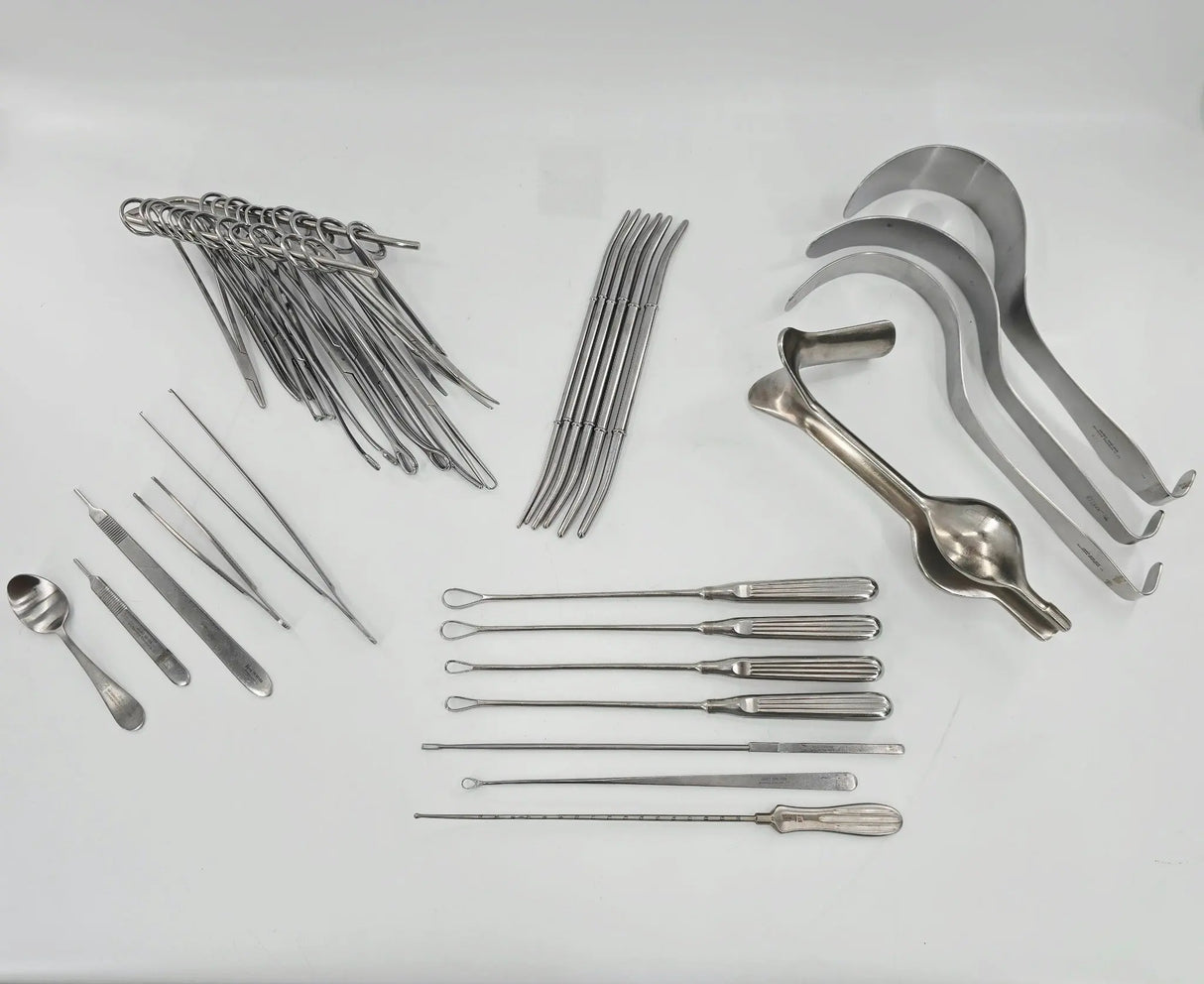 Dilation & Curettage 35-Piece Instrument Set w/ Sterilization Container OB/GYN Primis Medical