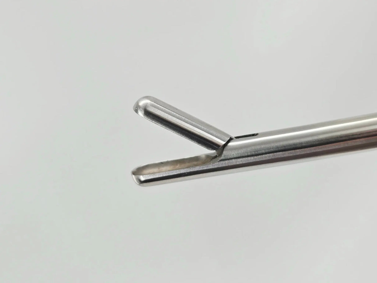 Elmed 52112-02 10mm Laparoscopic Spoon Forceps Rigid One-Piece Non-Rotating 17" Primis Medical