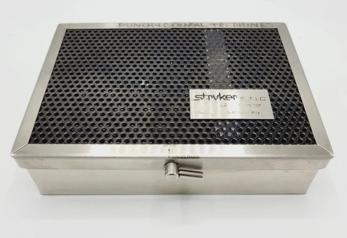 Stryker Locking Sterilization Case Endoscopy Surgical 7-1/4" x 5-1/4" x 2" Stryker
