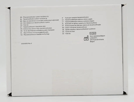 Alcon 8065740969 Phacoemulsification System Handpiece Tip Silicone I/A Tip Bent Box of 4 Alcon