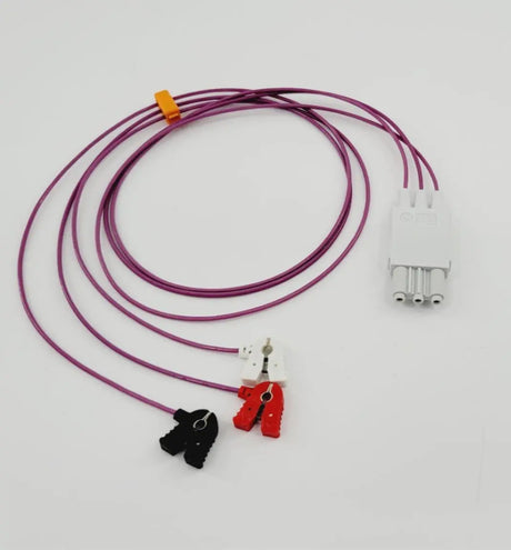 Philips M1624A Unshielded 3 Lead Mini Clip AAMI 0.7m Lead Set Grabber Primis Medical
