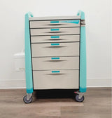 Capsa Solutions LTC Medication Anesthesia Cart Standard 6 Drawer w/ Lock System Capsa Solutions
