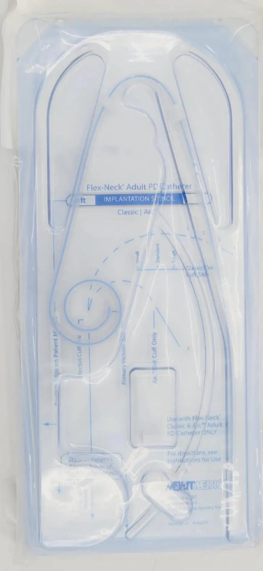 Merit Medical CF-5460 Flex Neck ARC Peritoneal Dialysis Catheter 2 Cuff Adult Merit Medical