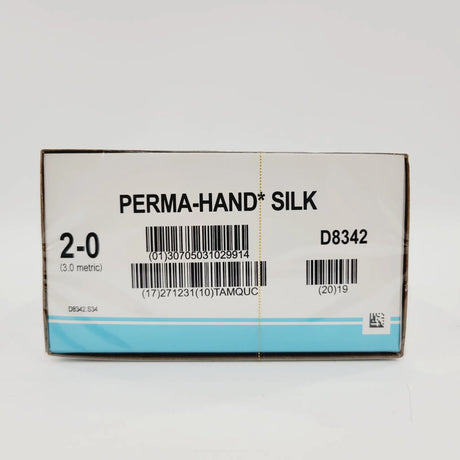Ethicon D8342 2-0 PERMA HAND BLACK 1X48" SH Box of 36 Ethicon