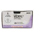 Ethicon J841D 1 Coated VICRYL UNDYED 1X18" CT-1 36mm Box of 12 Ethicon