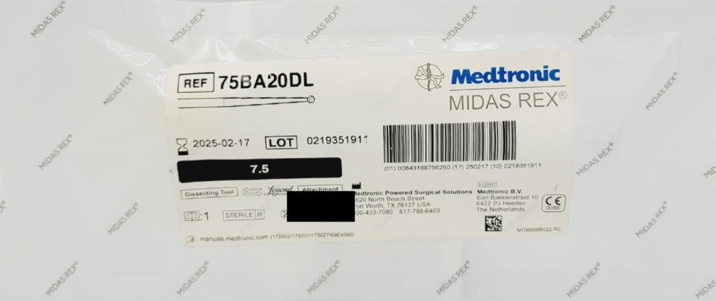 Medtronic 75BA20DL Midas Rex Dissecting Tool Legend Attachment EXP: 02/17/2025