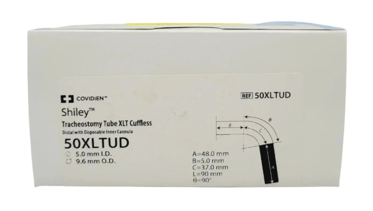 Covidien 50XLTCD Shiley Tracheostomy Tube XLT Cuffed w/ Disposable Inner Cannula Covidien