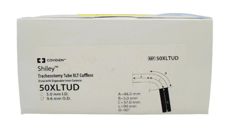 Covidien 50XLTCD Shiley Tracheostomy Tube XLT Cuffed w/ Disposable Inner Cannula Covidien